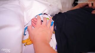 A naughty girl fucked by her stepfather in the middle of the night, a taboo encounter