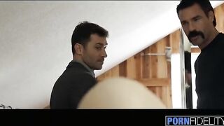 Babe Lily Love fucked by two cocks in an intense threesome