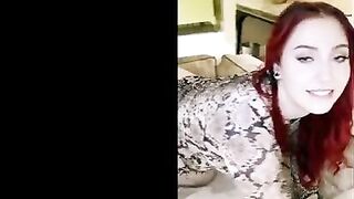 Redhead Arietta gets her pussy stuffed with BBC in an intense session