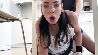 The cleaning lady was checking if the house was tidy or not
