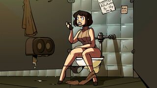 Growth of a super-powered barista in a captivating cartoon