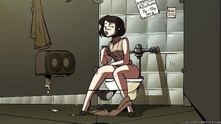 Growth of a super-powered barista in a captivating cartoon