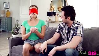 The guy tried to push cock into the step-sister, but she was not so simple