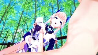 Kokomi fucks like a slut in this Genshin Impact scene