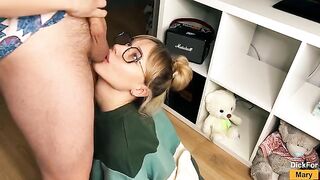 The main difference between a blowjob and carrying bags is the saliva