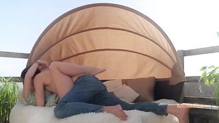 A loving couple over 30 having intimate sex at home