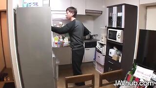 A cute girl Amina Kiuchi fucked by her friend and received a creampie