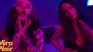 Two submissives are having fun with a new friend in lesbian mode