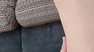 Skinny step mom is crazy to ride a big cock