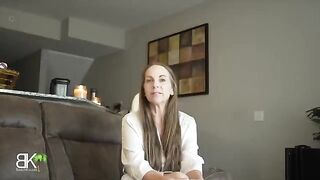 Pervert stepson gets shared couch time with his hot mom in a taboo roleplay scene