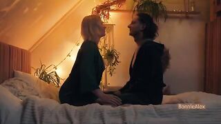 A real couple has slow, deep sex right at their home