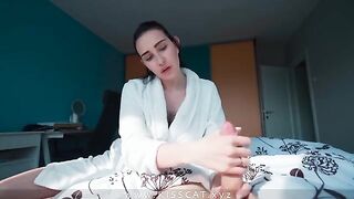 Stepmom surprises her stepson with a hot fuck after he got caught masturbating