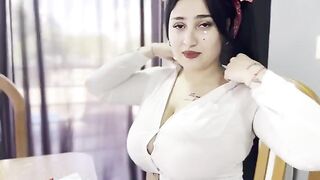 A hot girl is fucking with her math teacher to get a good mark