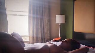 Babe with a narrow pussy fucks her husband and experiences orgasm