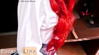 A man fucks his girlfriend in ass instead of a tutor at home