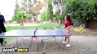 Ariana Van X teaches some ping-pong skills with her iconic big ass in the mix