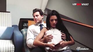 Hot foursome with Alexa Tomas and Sicilia, Spanish beauties in a steamy scene