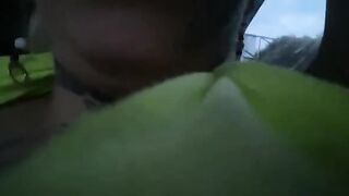 Kathy Blake has sex in the car on the streets of Bucaramanga