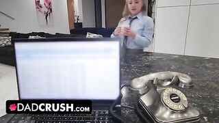 Eva Nyx gets her pussy filled with cum by her stepdad in a taboo encounter
