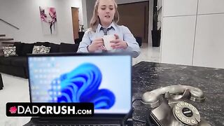 Eva Nyx gets her pussy filled with cum by her stepdad in a taboo encounter