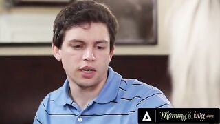 Nina Elle gets her pussy railed by a huge cock of her stepson-in-law