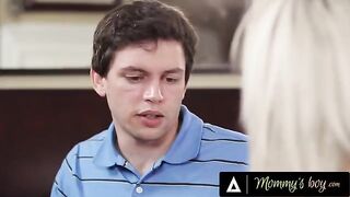 Nina Elle gets her pussy railed by a huge cock of her stepson-in-law