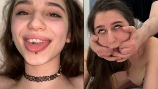 Cute girl looks innocent but she is a slut in the bedroom