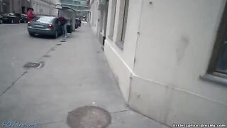 Couple on a shopping trip gets wild with a blonde