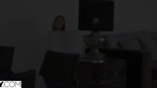 Kelly celebrates her birthday with anal threesome sex and a breathtaking view