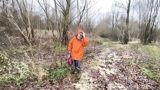 I was walking by the river and got fucked by my husband’s cock