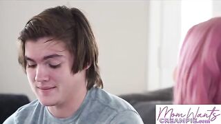 Aaliyah Love, a sexy MILF, gets her pussy creampied by stepson