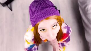 Red hair cutie presented me her ass after giving a blowjob 4K