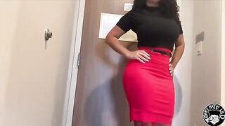 The busty Latina MILF Valerie Kay practices yoga with a young man