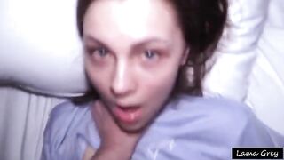 From cute to cumslut - college dorm fuck