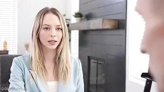 Skinny babe Lily Larimar needs a job, she will do anything to get it