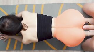 Oiled ass fucked hard by a big dick