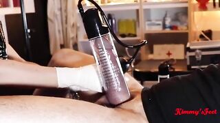 The cock pump is used to achieve a longer and thicker penis size