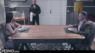 A swinger couple gets a dinner guest, French beauty Clea Gaultier, as the main course