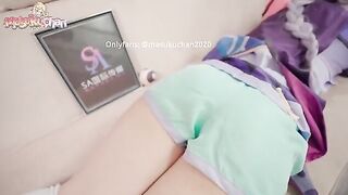 Thick Thighs Massage Smut with Lewd Qiqi from Genshin Impact - 4K
