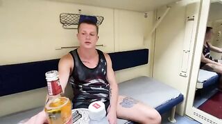 Babe has sex with a handsome stranger on the train in a steamy scene