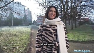 A beautiful European girl, a biology student, met a guy in the street