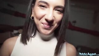 A beautiful European girl, a biology student, met a guy in the street