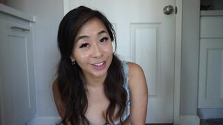 Summer-themed panties try-on session with Kaedia Lang’s spicy twist