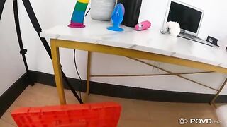 Keira Heart shows her holes in POV, spreading for big cock