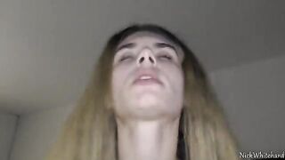 Pink lips teen rides my big dick with her dripping pussy