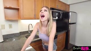 You should keep quiet and let me do the blowjob - Anya Olsen tells Stepbro