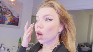 My tiny pussy made him cum three times and once on my face