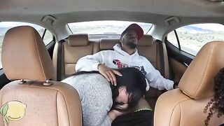 Frecklemonade's face gets messy with cum in a steamy 5-star Uber scene