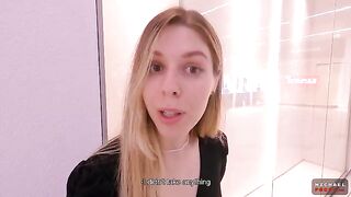 Shoplifter got fucked by stranger in the mall toilet