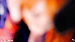 Asuka Langley from Evangelion gets her pussy filled with a messy creampie